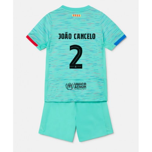 Dětský Fotbalový dres Barcelona Joao Cancelo #2 2023-24 Třetí Krátký Rukáv (+ trenýrky)